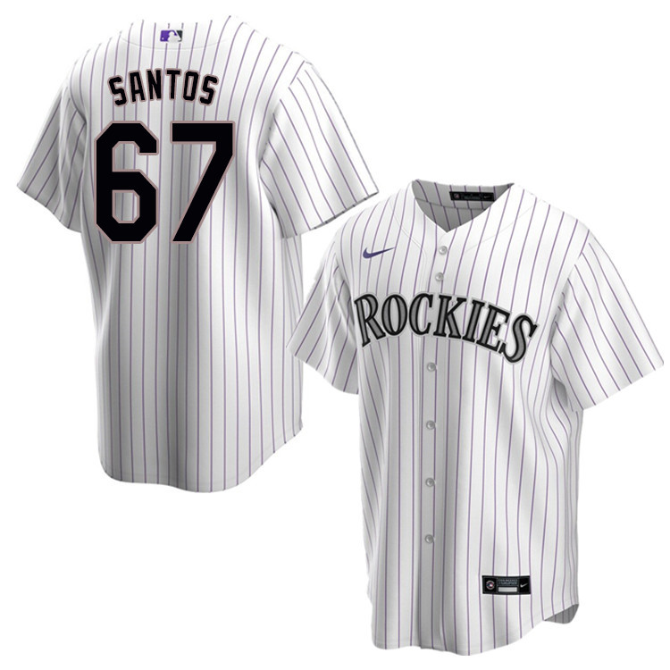 Nike Men #67 Antonio Santos Colorado Rockies Baseball Jerseys Sale-White